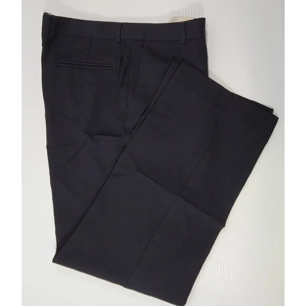 CB) Bill Blass Menswear Men's Suit Pants Black Pleated Trousers 34.5